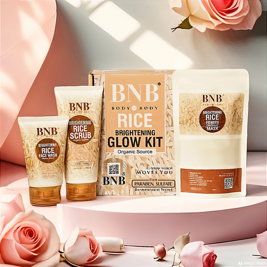 BNB Rice Extract Facial Kit For Bright & Glowing Skin