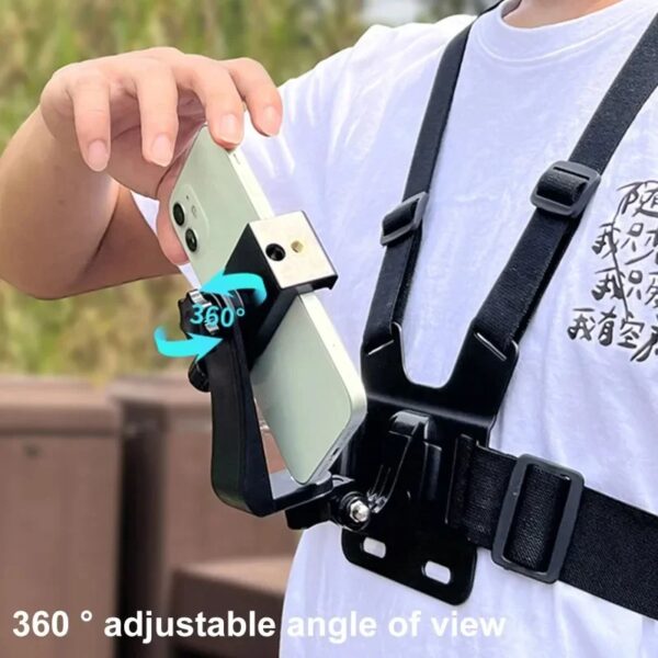 5-in-1 Mobile Phone Chest Strap Mounting Holder - Image 7