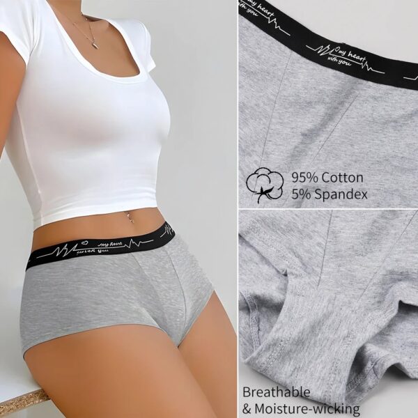 6 Pcs Cotton Boyshort Underwear for Women - Image 5