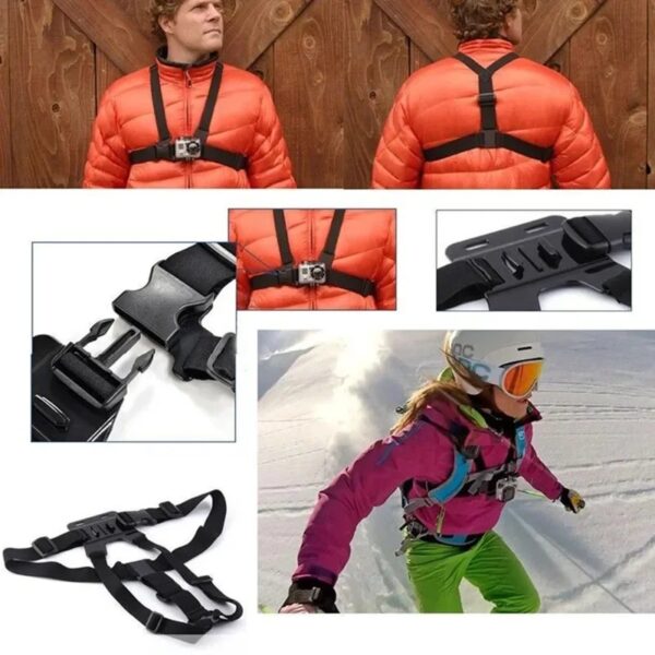 5-in-1 Mobile Phone Chest Strap Mounting Holder - Image 4