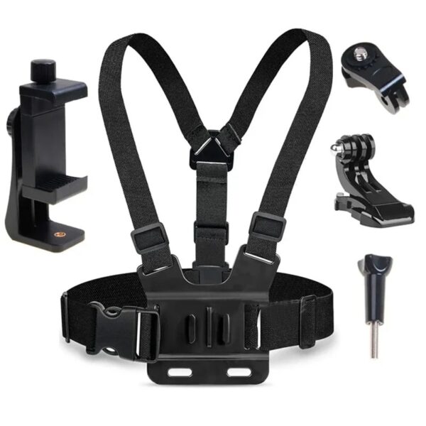 5-in-1 Mobile Phone Chest Strap Mounting Holder - Image 2